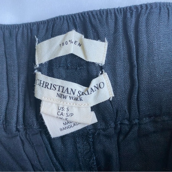 Black Linen Shorts - Picture 4 of 5